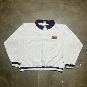 Vintage 90s Winston Winners Grey Boxy Sweatshirt